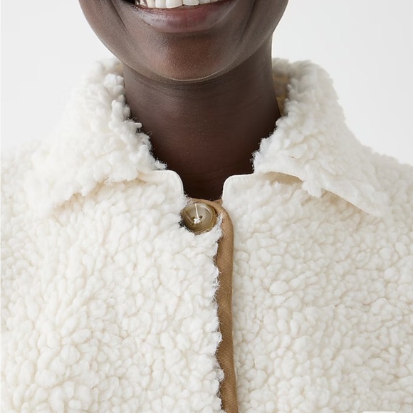 J. Crew Faux Sherpa Barn Jacket - Picture 8 of 8